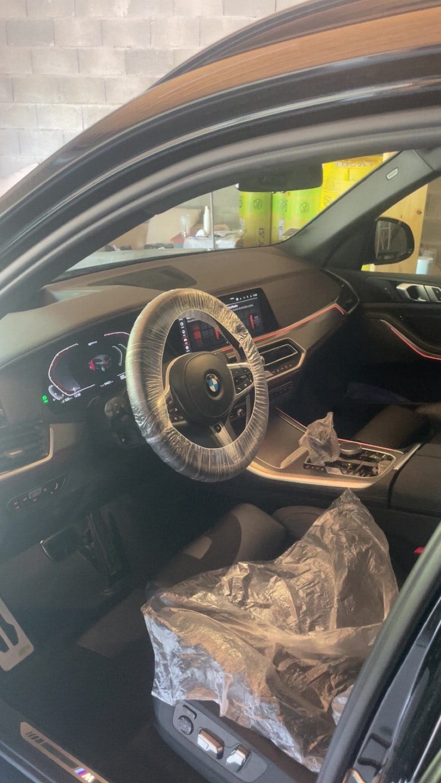 Habitacle du BMW X5 après son nettoyage intérieur